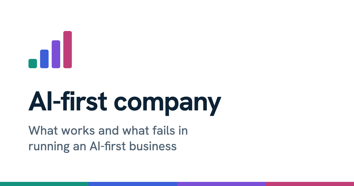 Evidence First Evidence · AI-first company